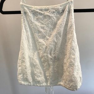 Brandy Melville White Tie Back Tank